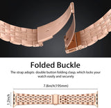 Stainless Steel Watch Band Seven Beads