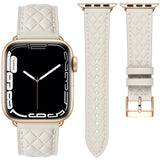 Diamond Pattern Leather Watch Straps