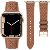 Diamond Pattern Leather Watch Straps