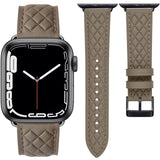 Diamond Pattern Leather Watch Straps