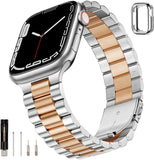 Stainless Steel Watch Band Three Beads