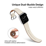 Duuble Buckle Genuine Leather Strap