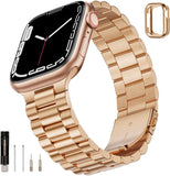 Stainless Steel Watch Band Three Beads