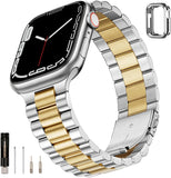 Stainless Steel Watch Band Three Beads
