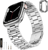 Stainless Steel Watch Band Three Beads